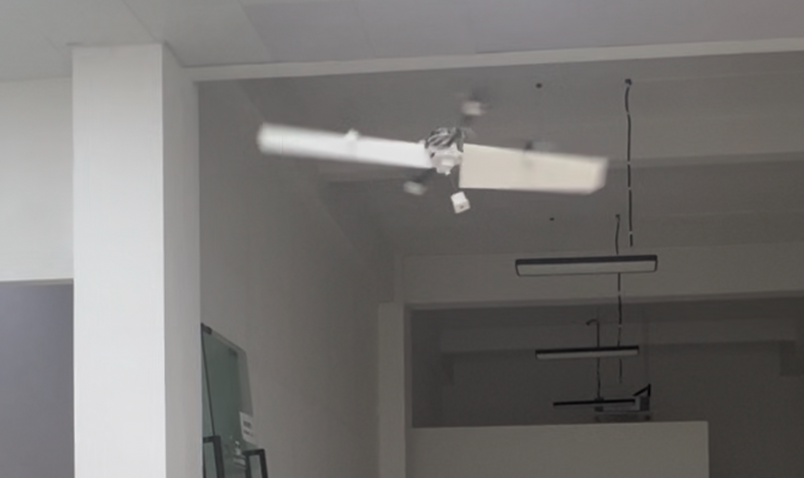 Actively controlled indoor spinning flight (August 2023)